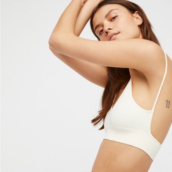 Free People Women's Intimately Low Back Bralette I Seamless Bra Sexy Crop Top - Picture 5 of 5